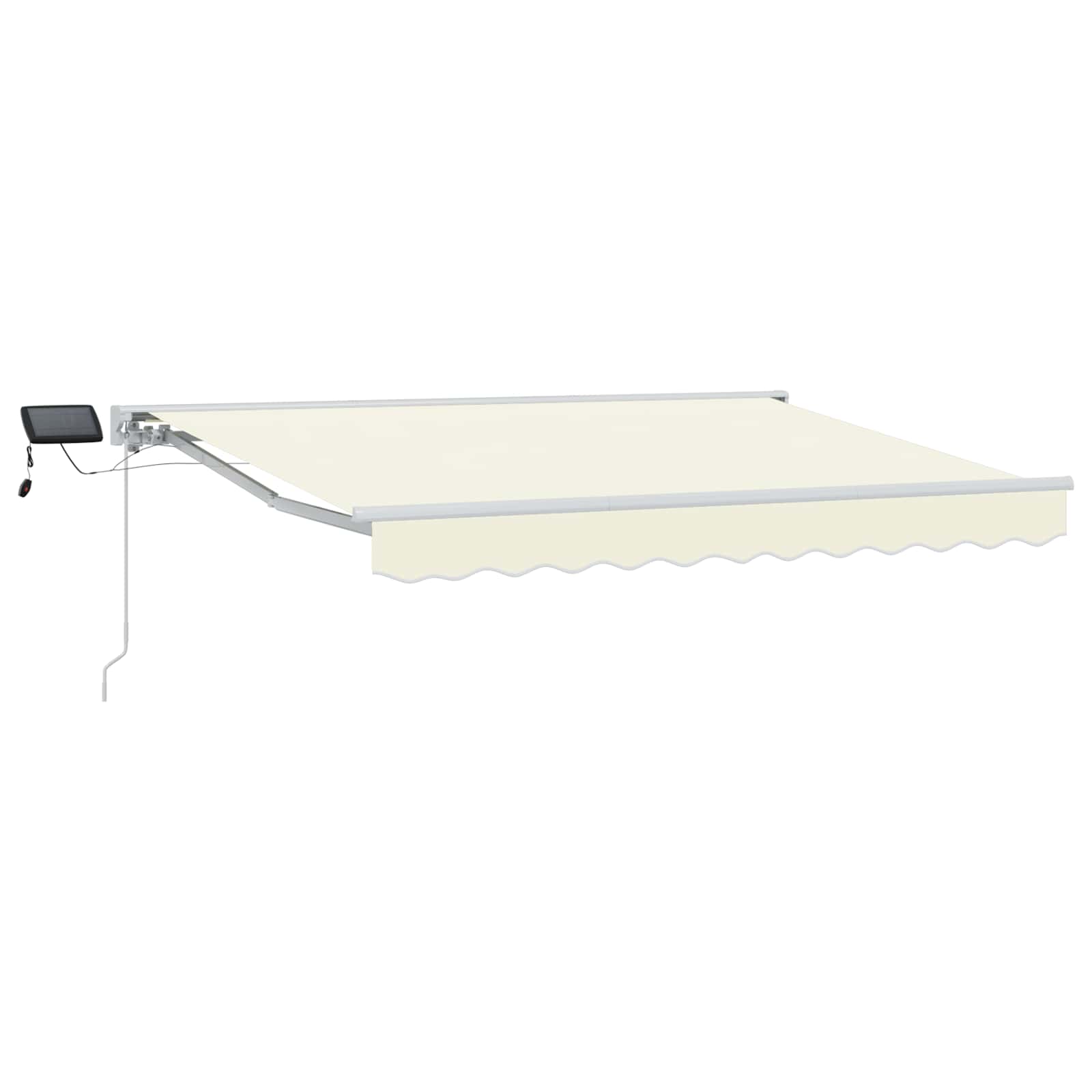vidaXL Ręczny ramowy zewnętrzny markizowy z LED 3,5 x 2 m