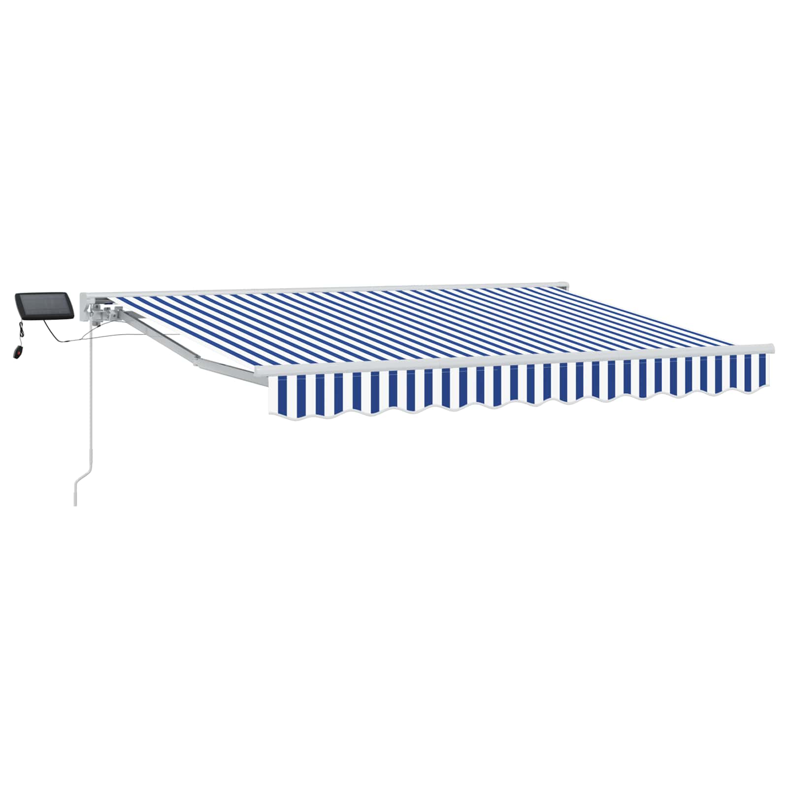 vidaXL Ręczny ramowy zewnętrzny markizowy z LED 3,5 x 2,5 m