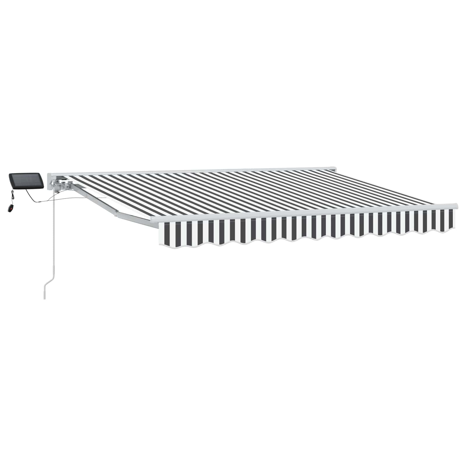 vidaXL Ręczny ramowy zewnętrzny markizowy z LED 3,5 x 2,5 m
