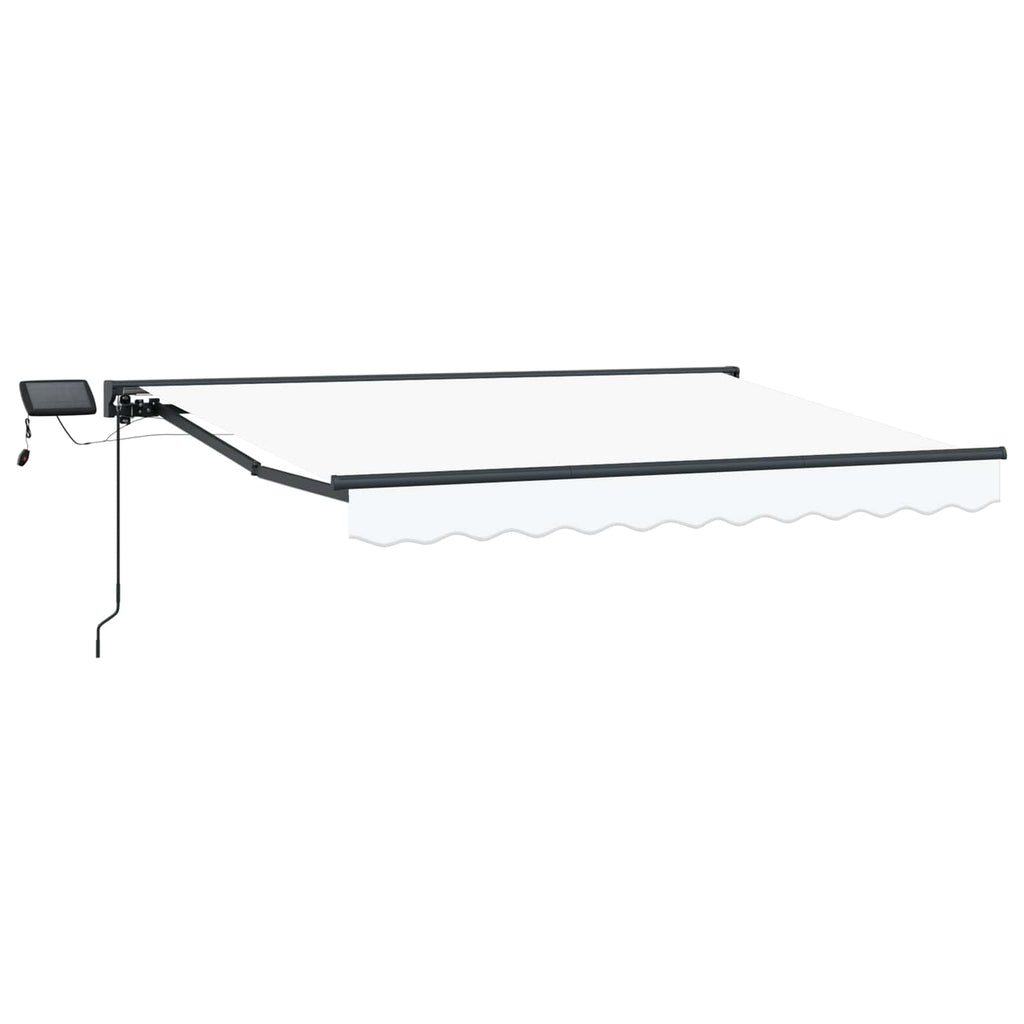 vidaXL Ręczny ramowy zewnętrzny markizowy z LED 3 x 2,5 m