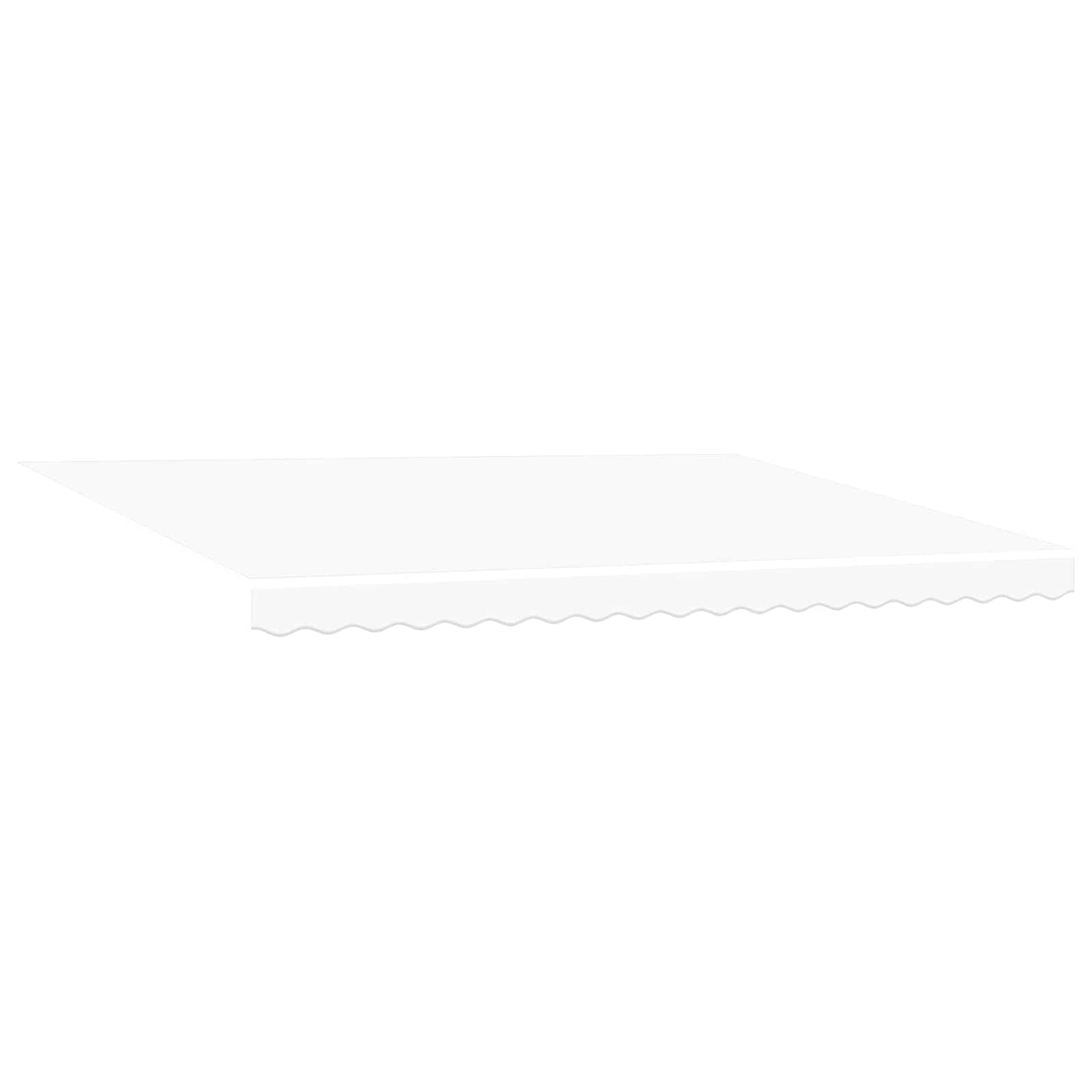 vidaXL Elektryczna Rozkładana Markiza Biały 4 × 3 m