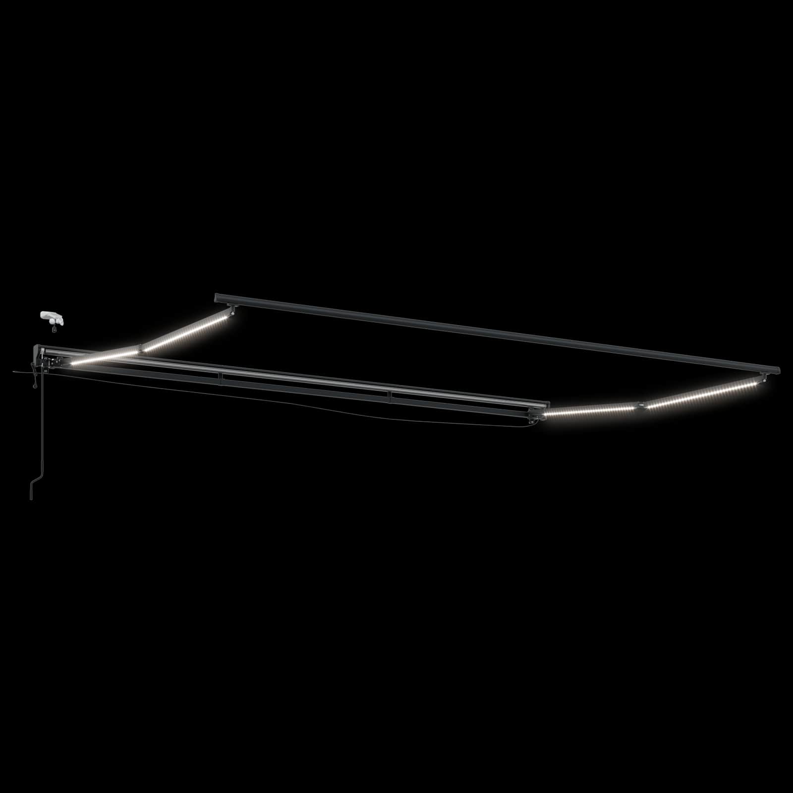 vidaXL Elektryczna Rozkładana Markiza 4 × 3 m Poliester z powłoką PU