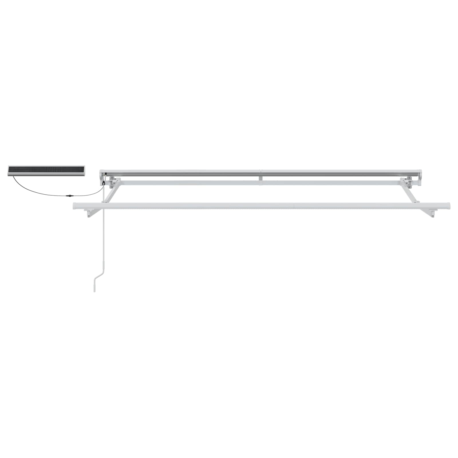 vidaXL Elektryczna Rozkładana Markiza Biały i antracyt 2,5 x 2 m