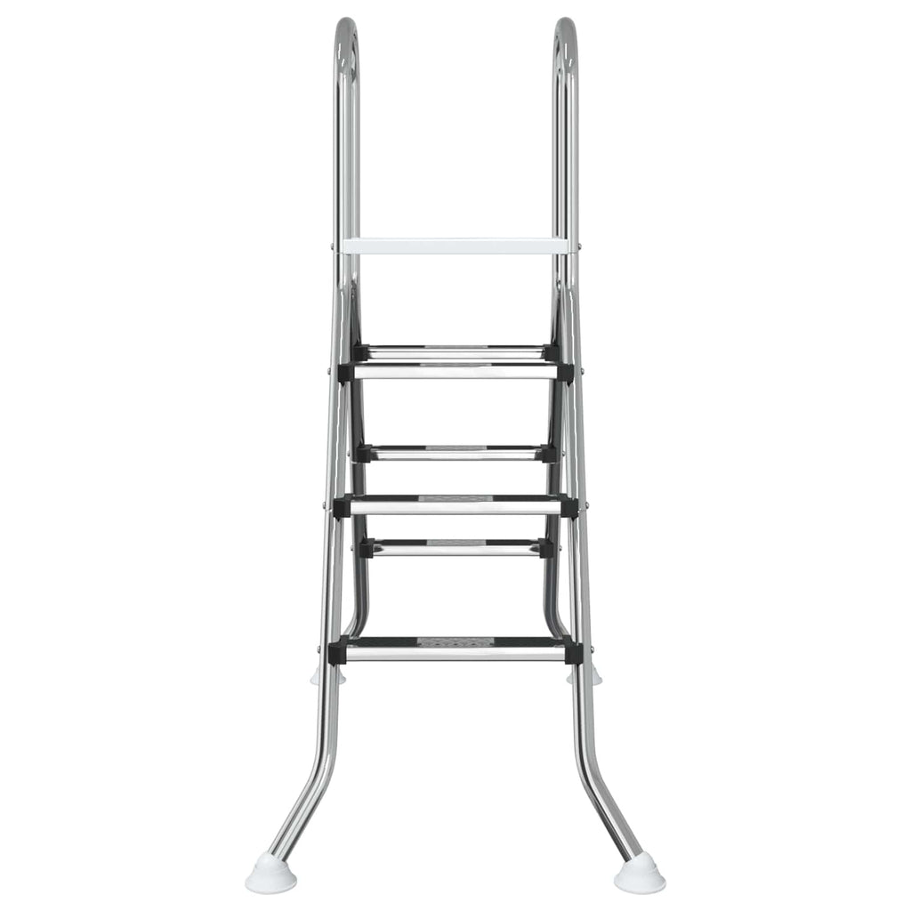 vidaXL Drabina do basenu nadziemnego 100 cm 3-Step Stal nierdzewna 304