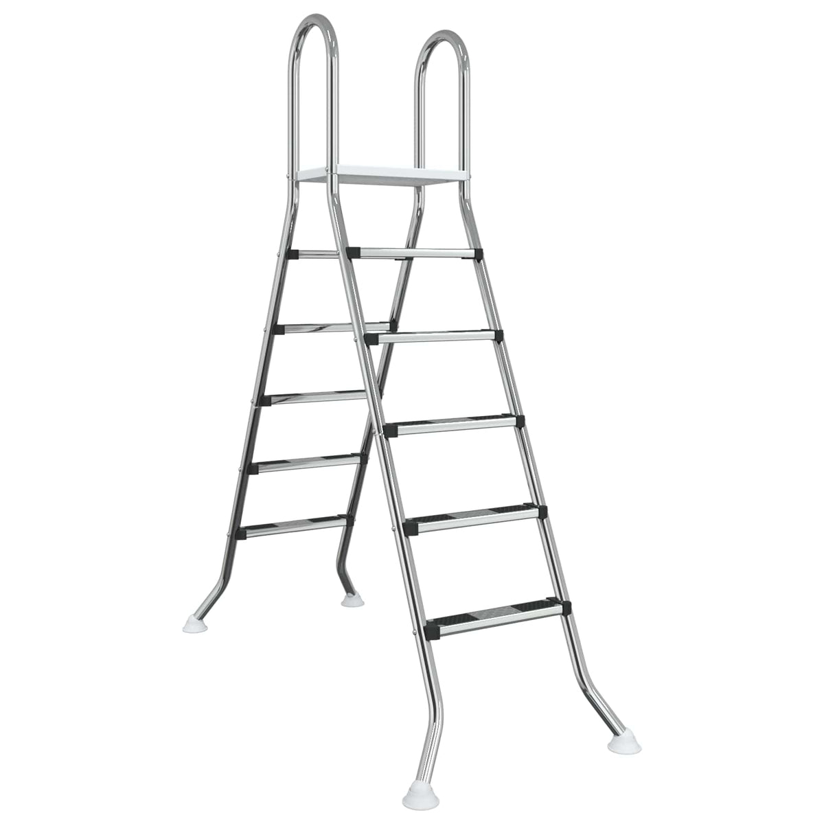 vidaXL Drabina do basenu nadziemnego 224 x 175 cm 5-stopniowy