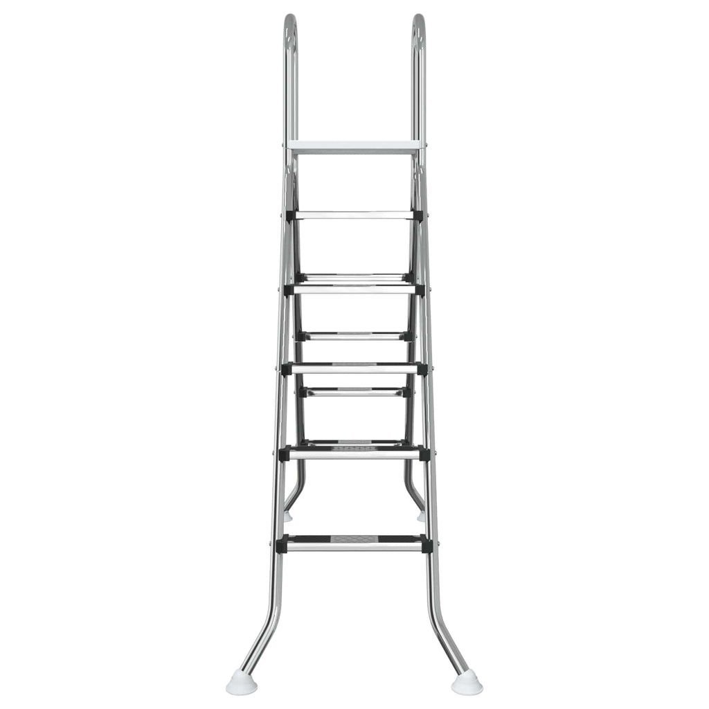vidaXL Drabina do basenu nadziemnego 224 x 175 cm 5-stopniowy