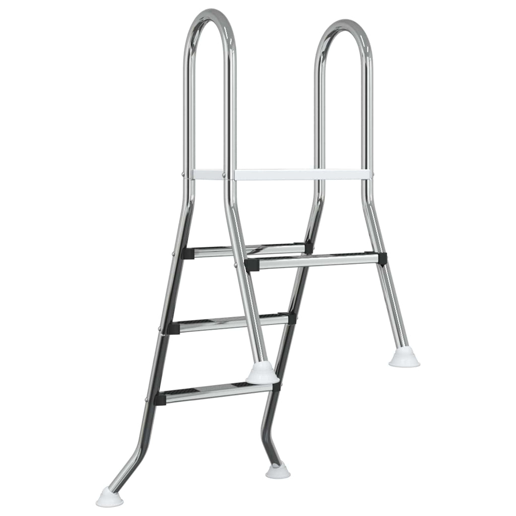 vidaXL Drabinka do basenu częściowo wkopanego 172 x 106 cm 3-stopniowy