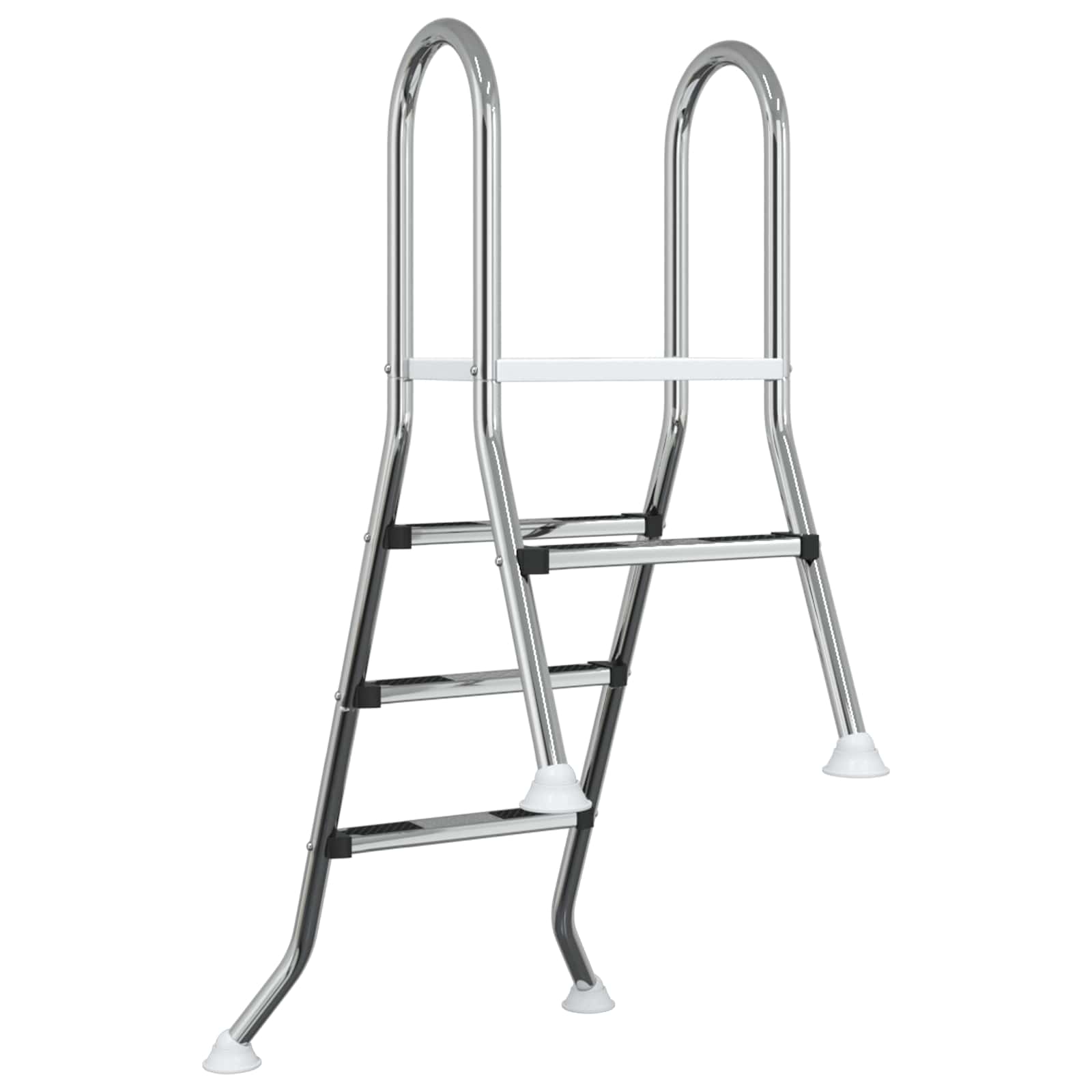 vidaXL Drabinka do basenu częściowo wkopanego 172 x 106 cm 3-stopniowy
