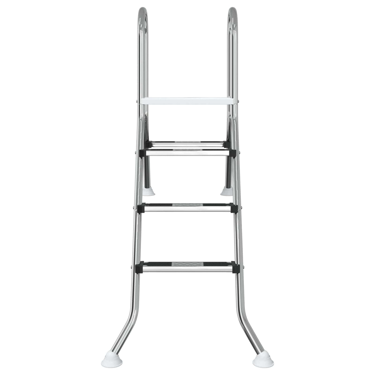 vidaXL Drabinka do basenu częściowo wkopanego 172 x 106 cm 3-stopniowy