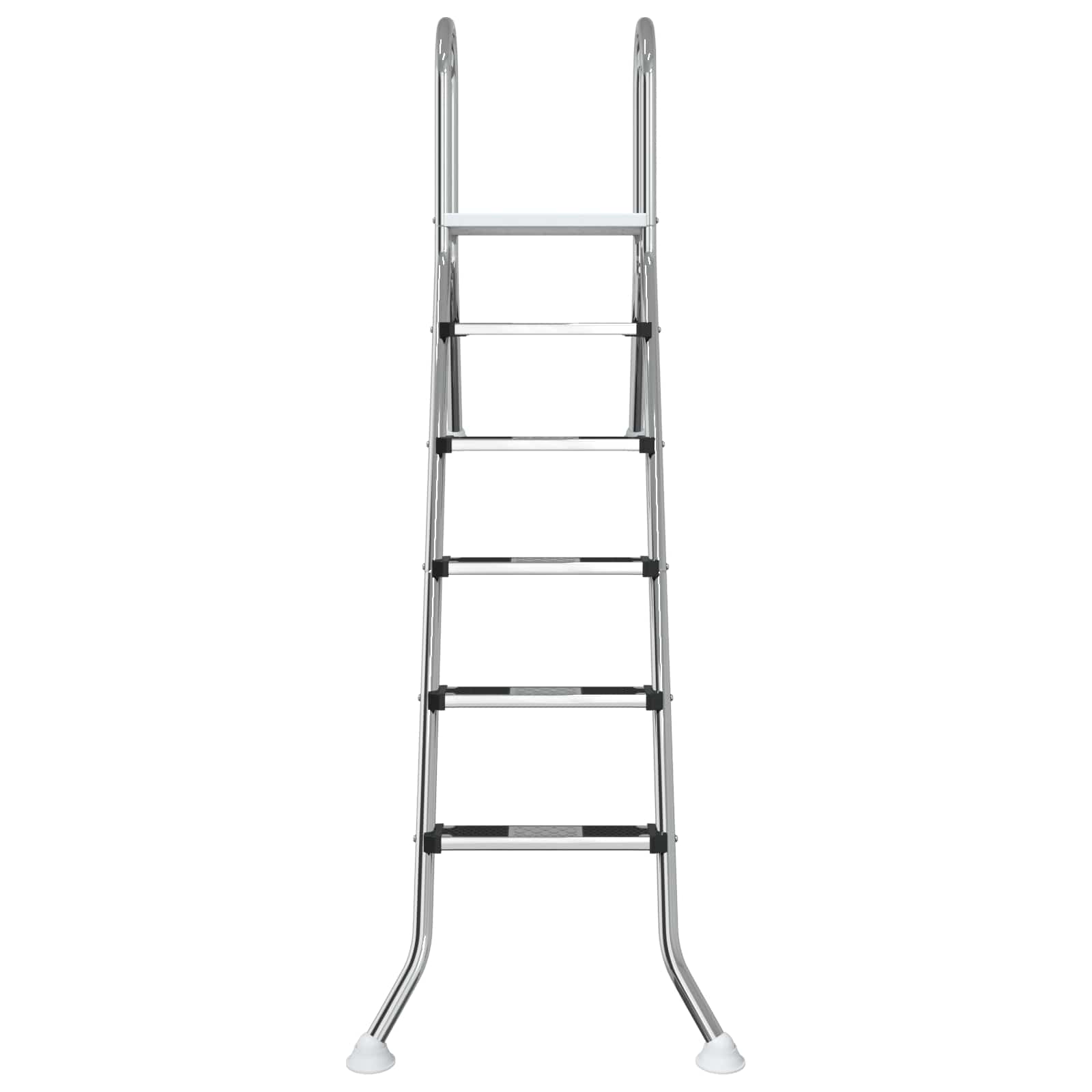 vidaXL Drabinka do basenu częściowo wkopanego 222 x 128 cm 5-stopniowy