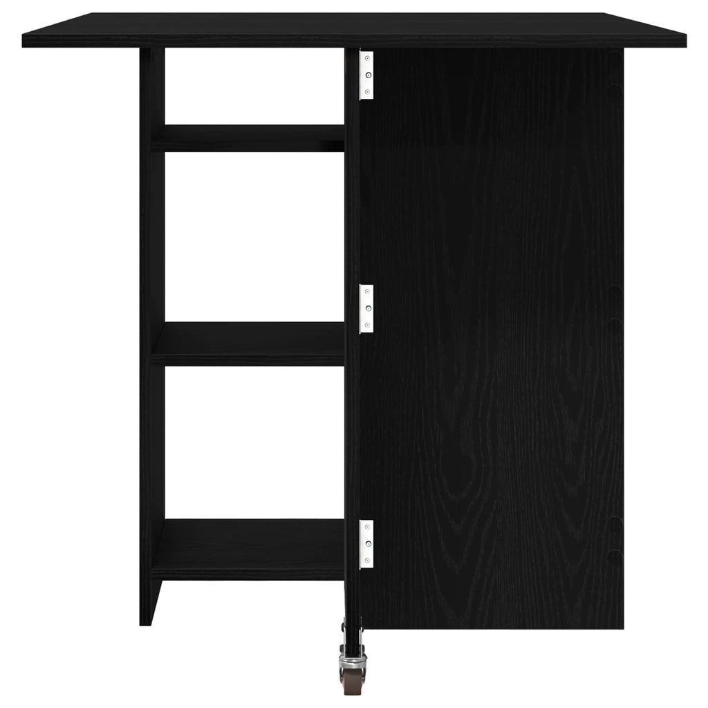 vidaXL Stół jadalniany 115 x 70 x 75 cm Drewno inżynieryjne Czarny dąb