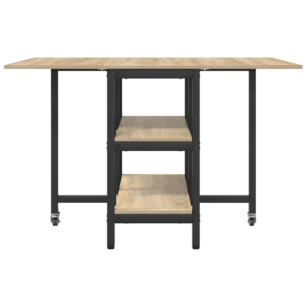 vidaXL Stół jadalniany 122 x 80 x 76,5 cm Drewno inżynieryjne