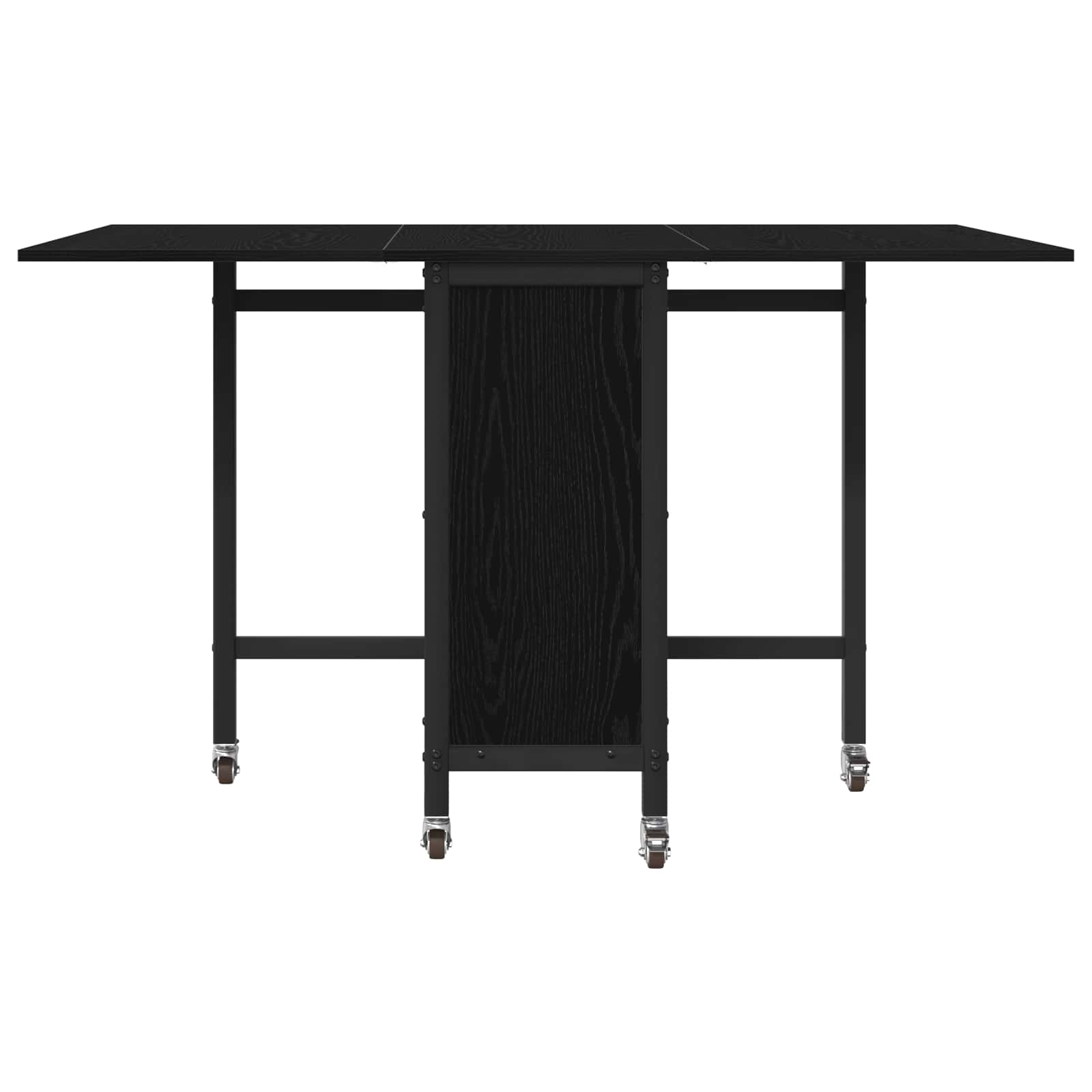 vidaXL Składany stół jadalny z kółkami 130 x 80 x 76,5 cm