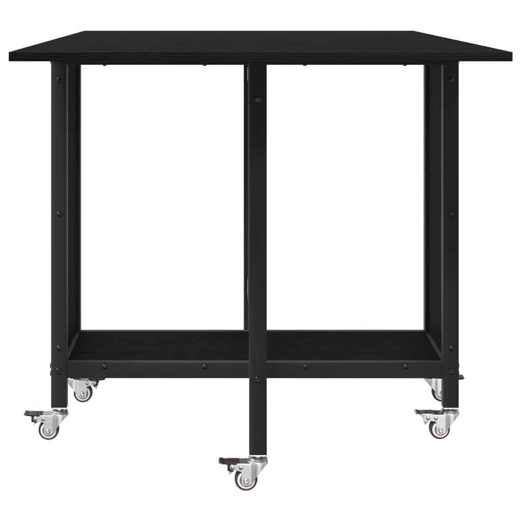 vidaXL Składany stół jadalny z kółkami 130 x 80 x 76,5 cm