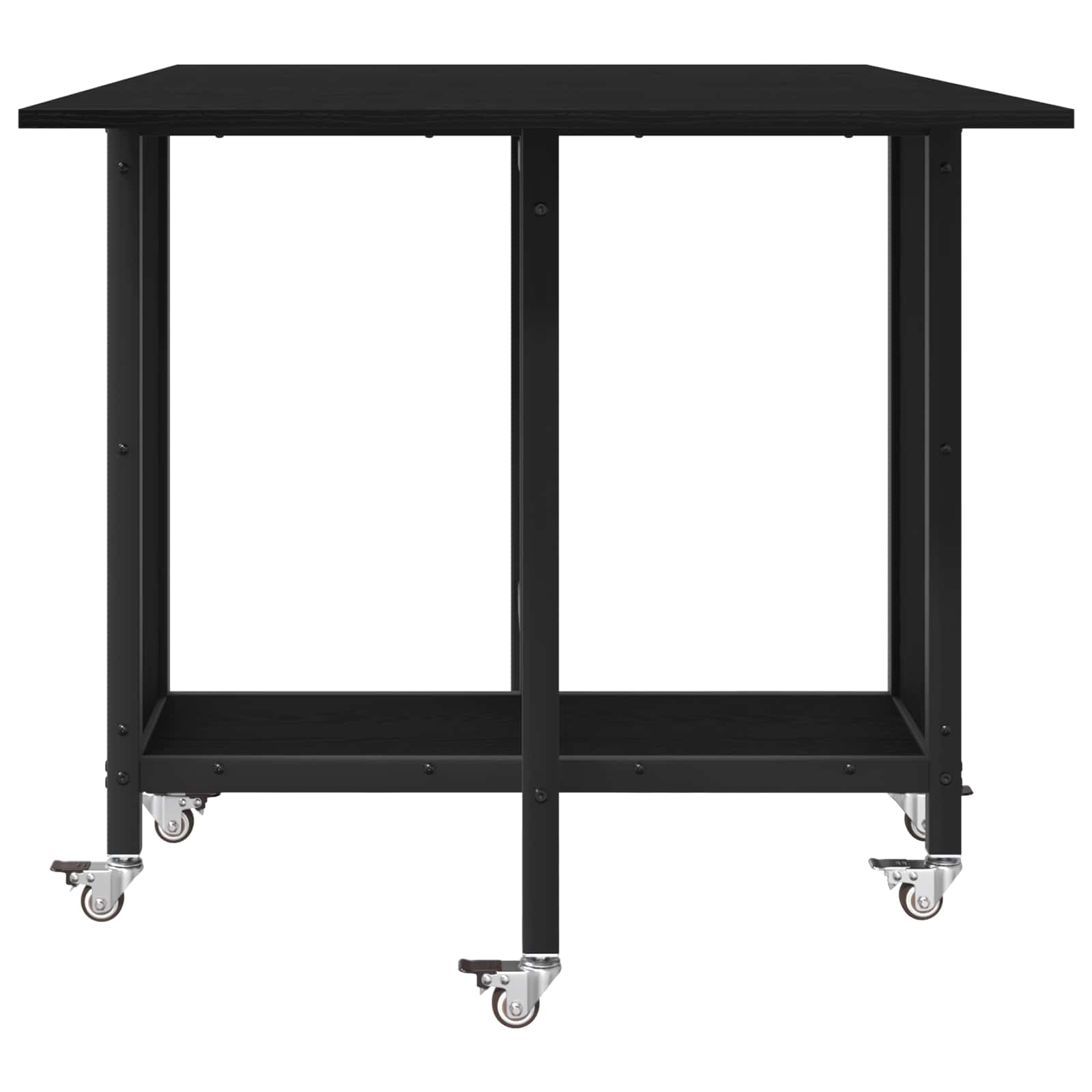 vidaXL Składany stół jadalny z kółkami 130 x 80 x 76,5 cm