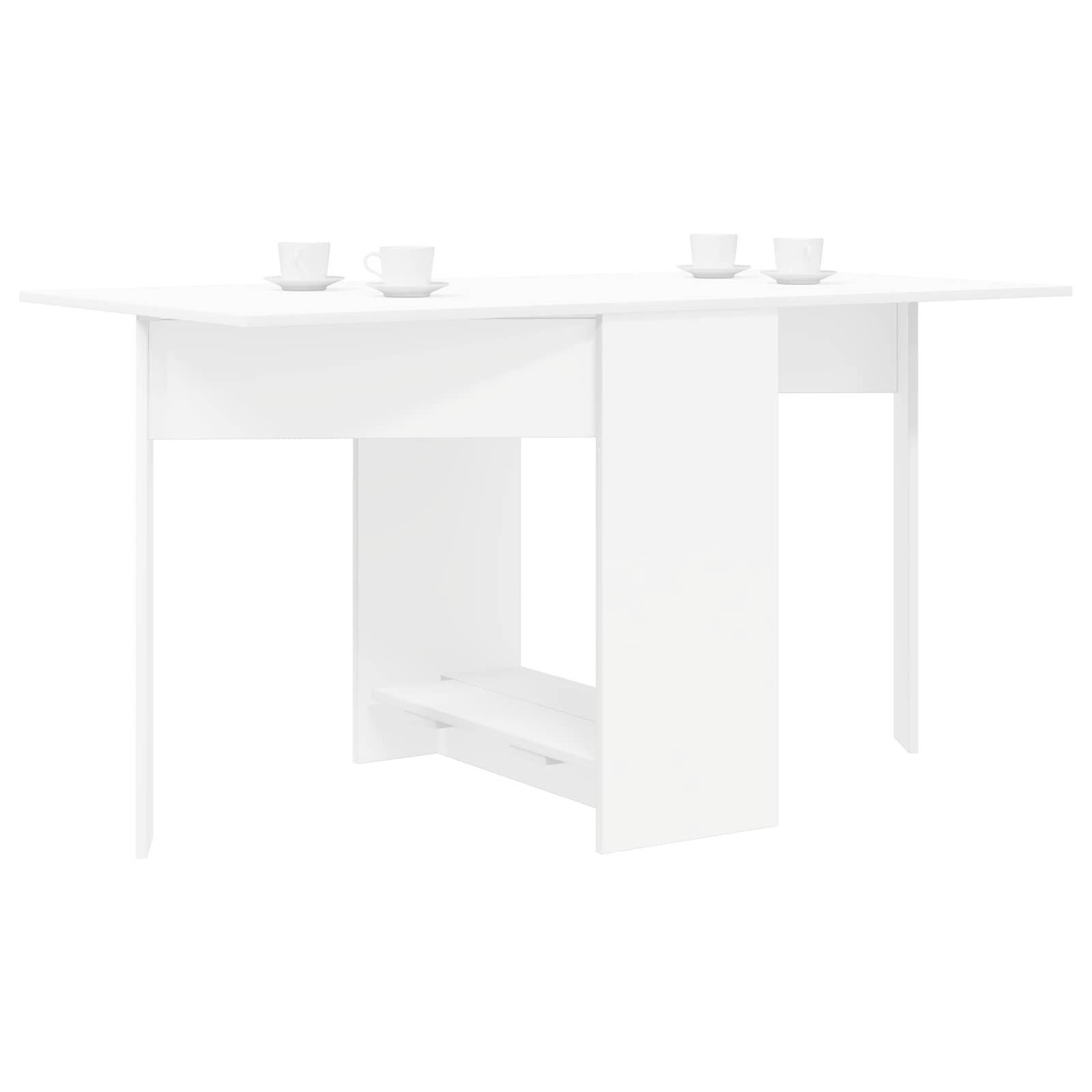 vidaXL Stół jadalniany 138 x 70 x 73,5 cm Drewno inżynieryjne Biały