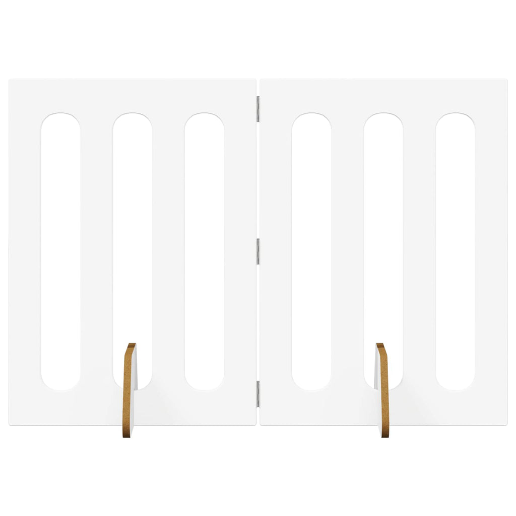 vidaXL Składany kojec dla zwierząt 2 pcs Biały 100,5 x 38 x 70 cm