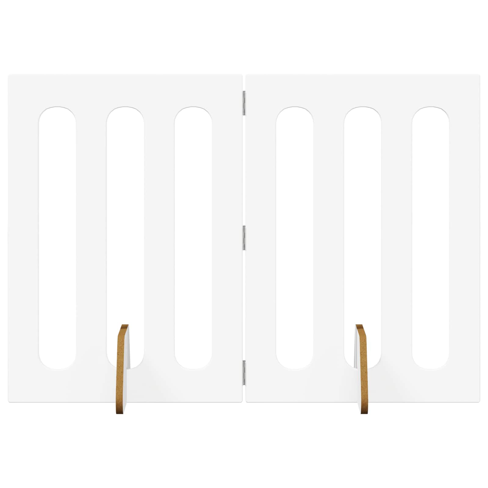 vidaXL Składany kojec dla zwierząt 2 pcs Biały 100,5 x 38 x 70 cm
