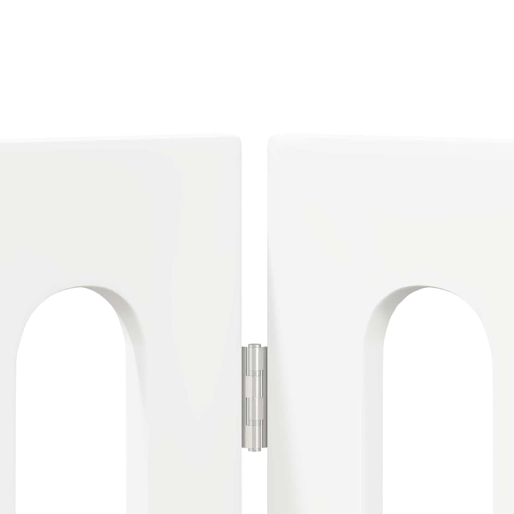 vidaXL Składany kojec dla zwierząt 4 pcs Biały 201 x 38 x 70 cm