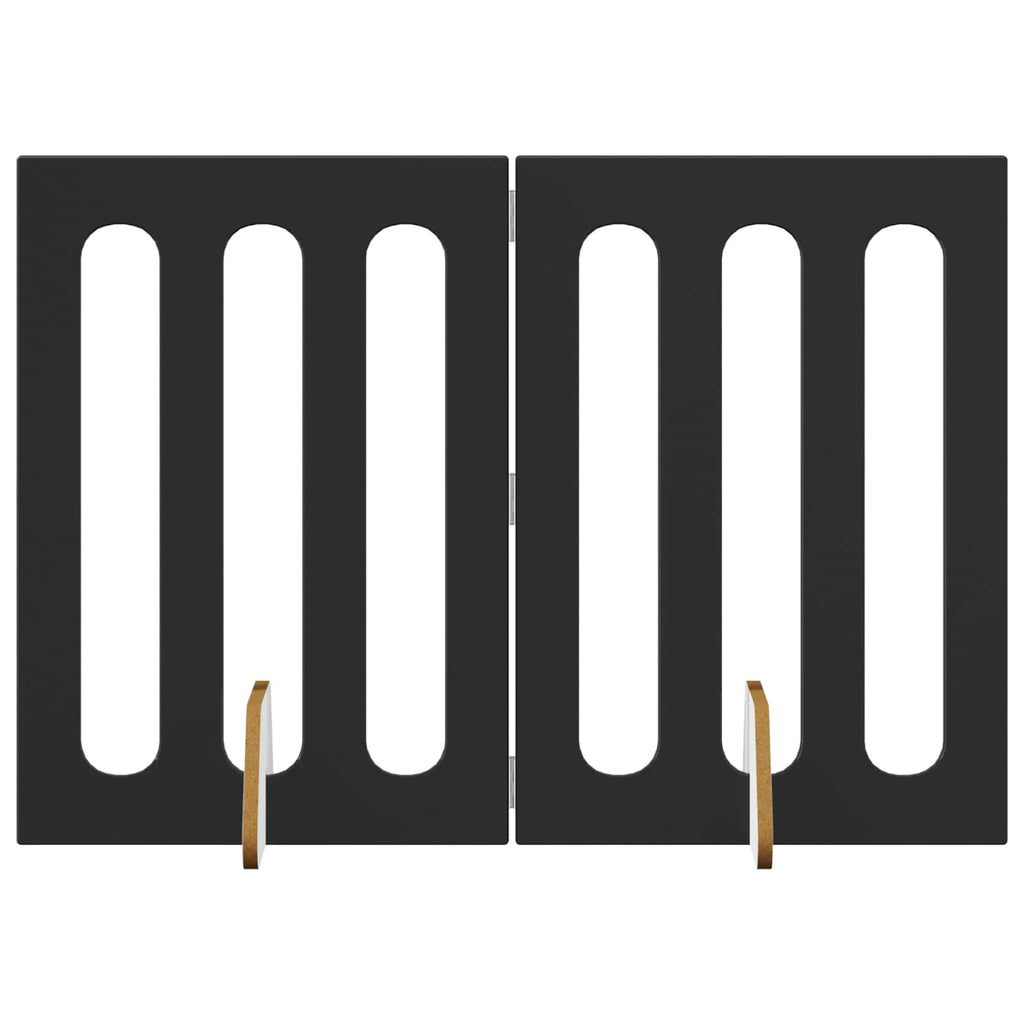 vidaXL Składany kojec dla zwierząt 2 pcs Czarny Dąb 100,5 x 38 x 70 cm