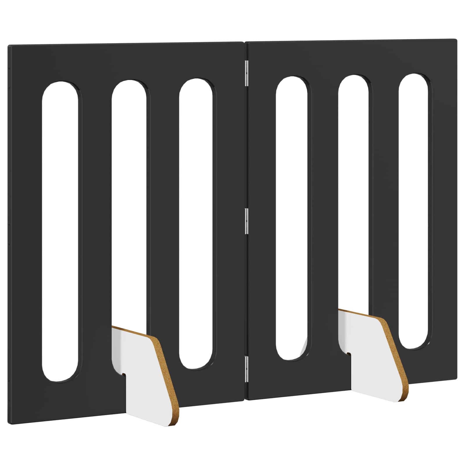 vidaXL Składany kojec dla zwierząt 2 pcs Czarny Dąb 100,5 x 38 x 70 cm