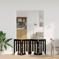 vidaXL Składany kojec dla zwierząt 4 pcs Czarny Dąb 201 x 38 x 70 cm