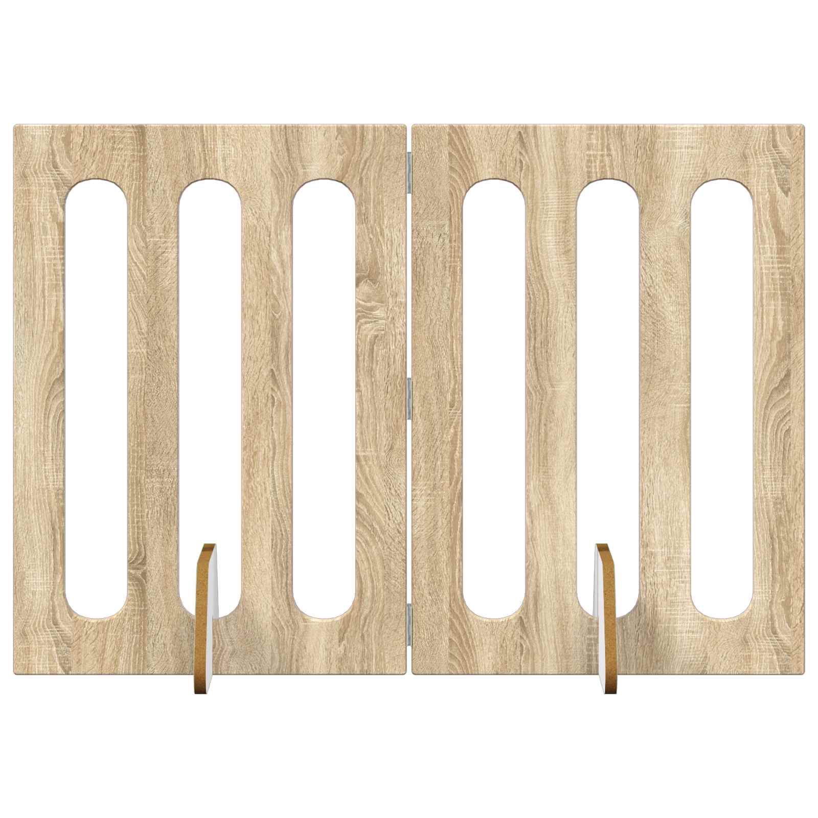 vidaXL Składany kojec dla zwierząt 2 pcs Dąb Sonoma 100,5 x 38 x 70 cm