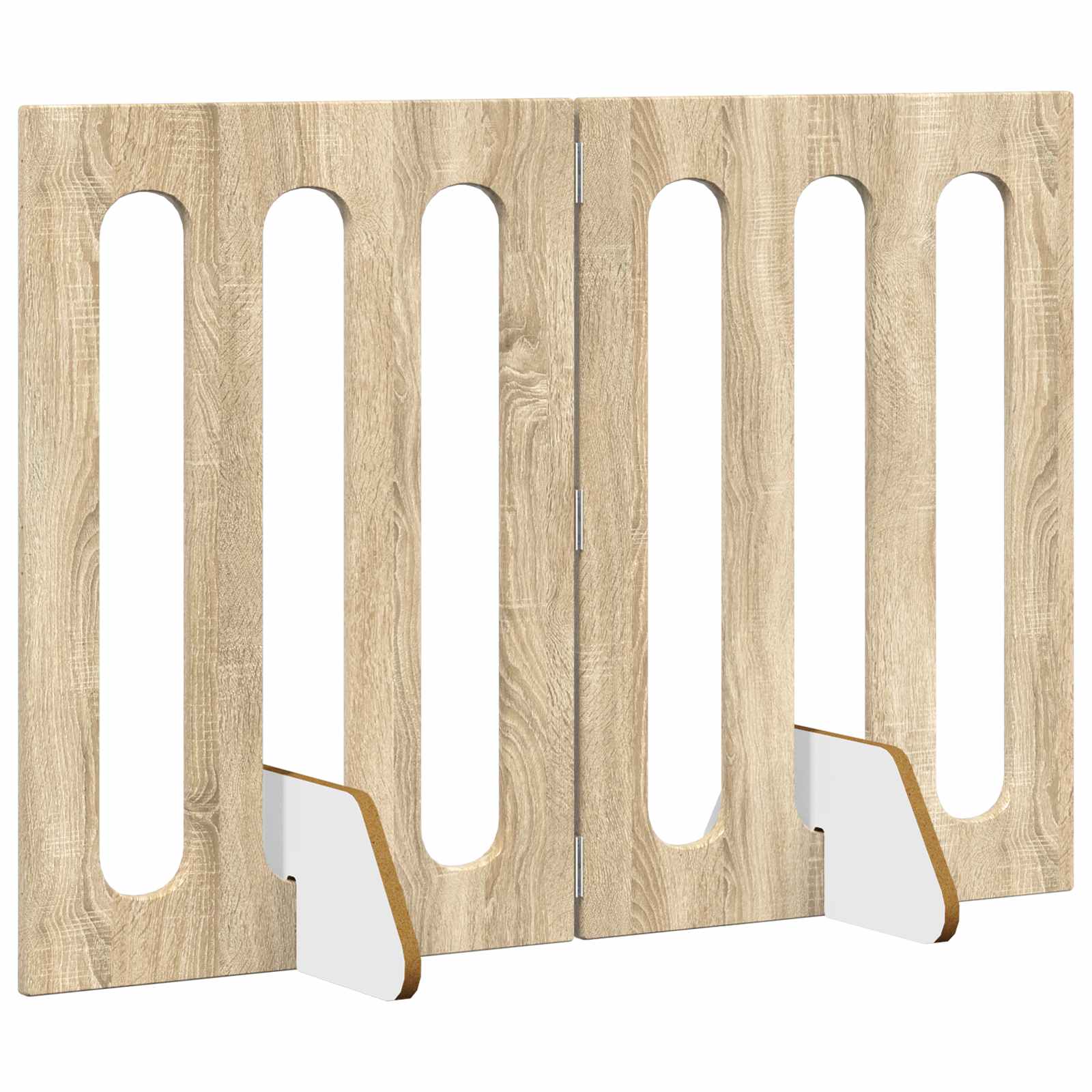 vidaXL Składany kojec dla zwierząt 2 pcs Dąb Sonoma 100,5 x 38 x 70 cm