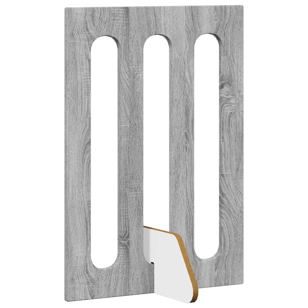 vidaXL Składany kojec dla zwierząt 4 pcs Szary Sonoma 201 x 38 x 70 cm