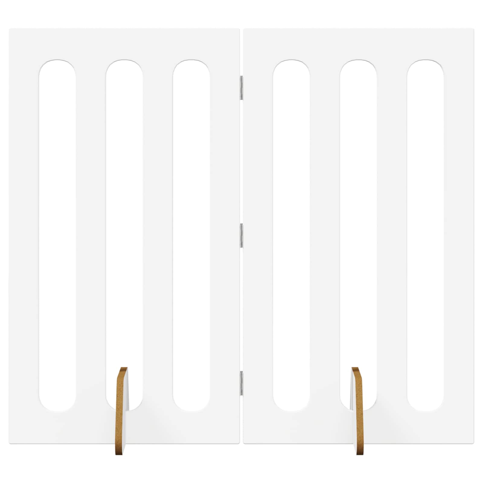 vidaXL Składany kojec dla zwierząt 2 pcs Biały 100,5 x 38 x 90 cm