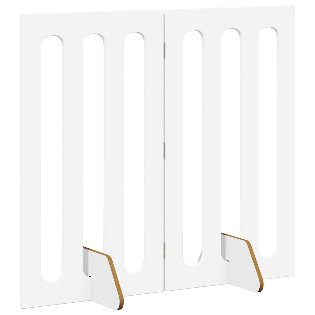 vidaXL Składany kojec dla zwierząt 2 pcs Biały 100,5 x 38 x 90 cm