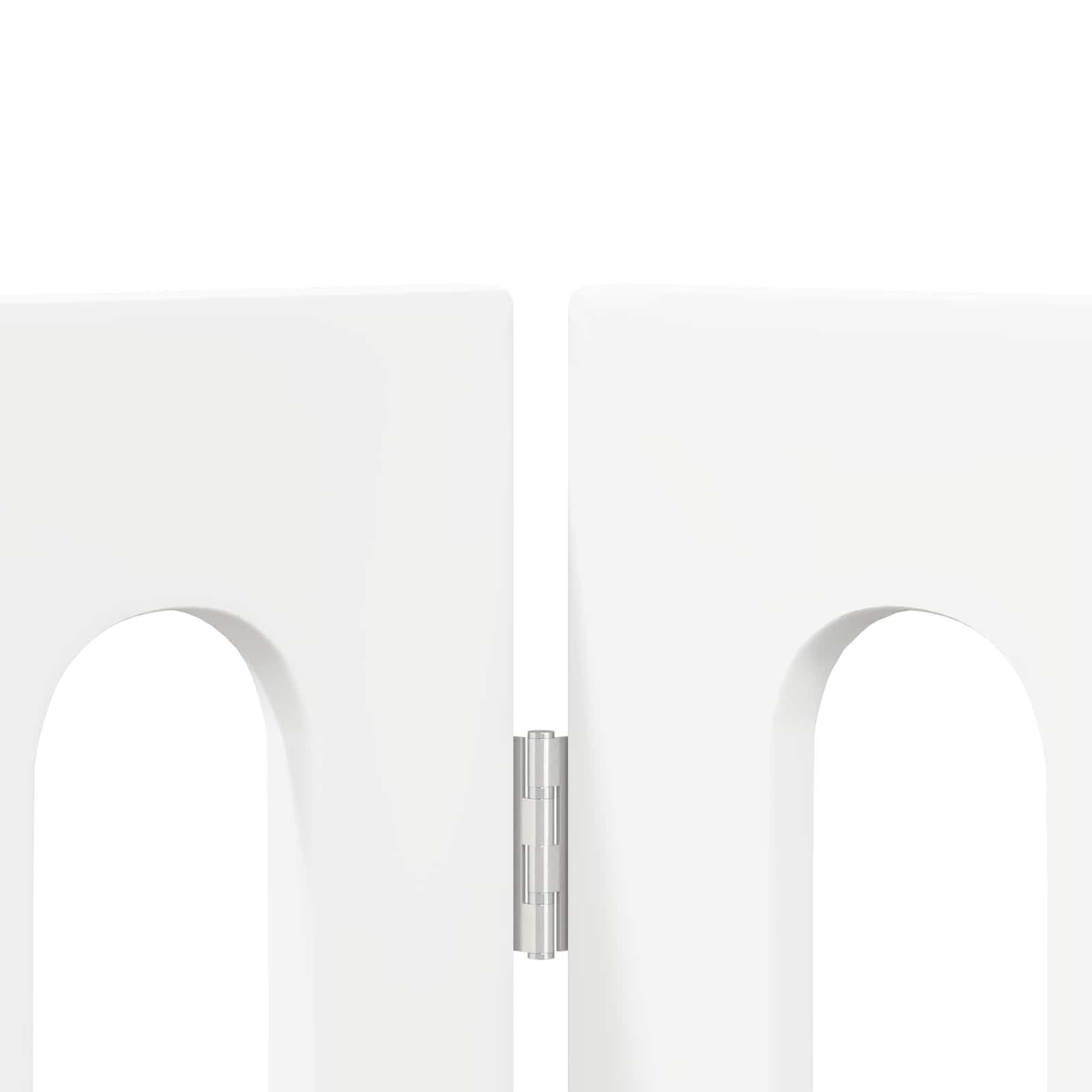 vidaXL Składany kojec dla zwierząt 4 pcs Biały 201 x 38 x 90 cm