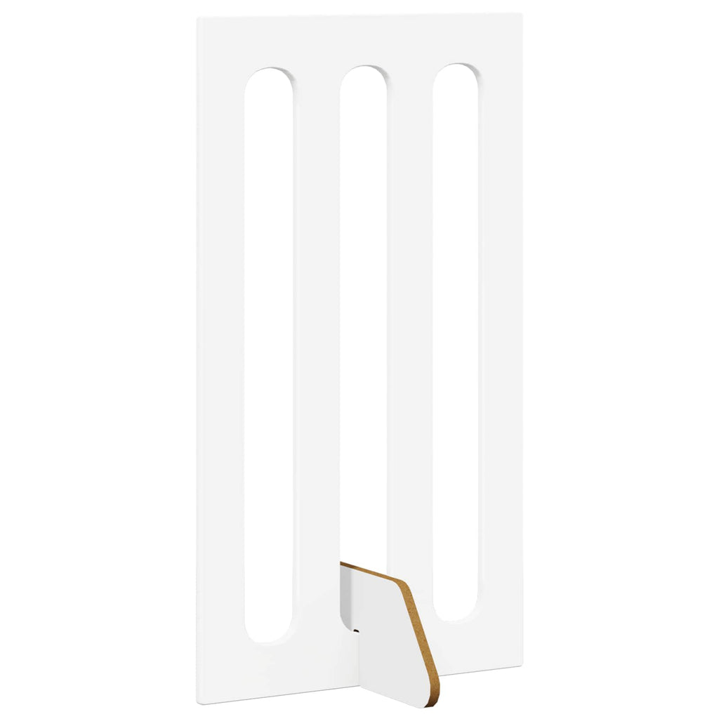 vidaXL Składany kojec dla zwierząt 4 pcs Biały 201 x 38 x 90 cm