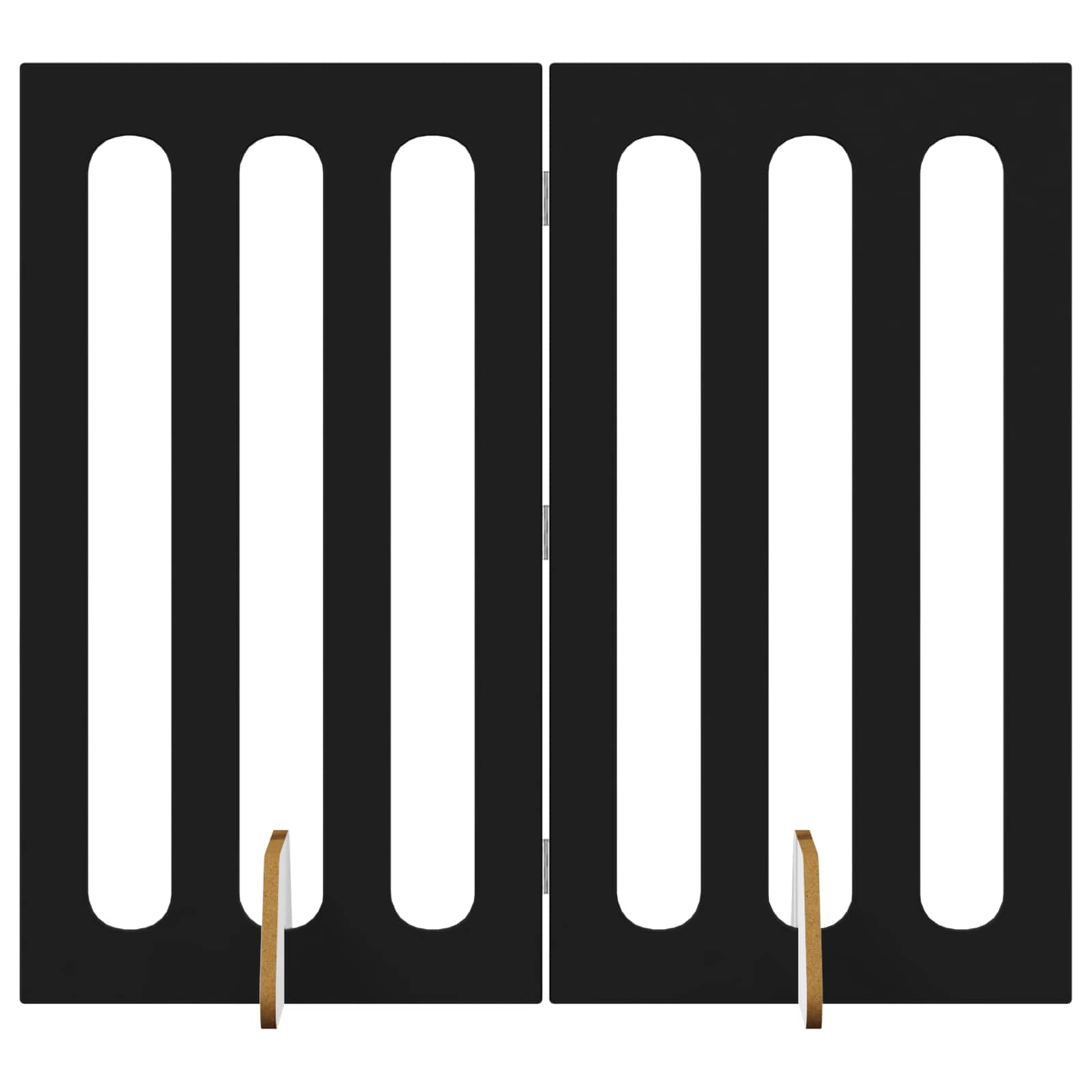 vidaXL Składany kojec dla zwierząt 2 pcs Czarny Dąb 100,5 x 38 x 90 cm