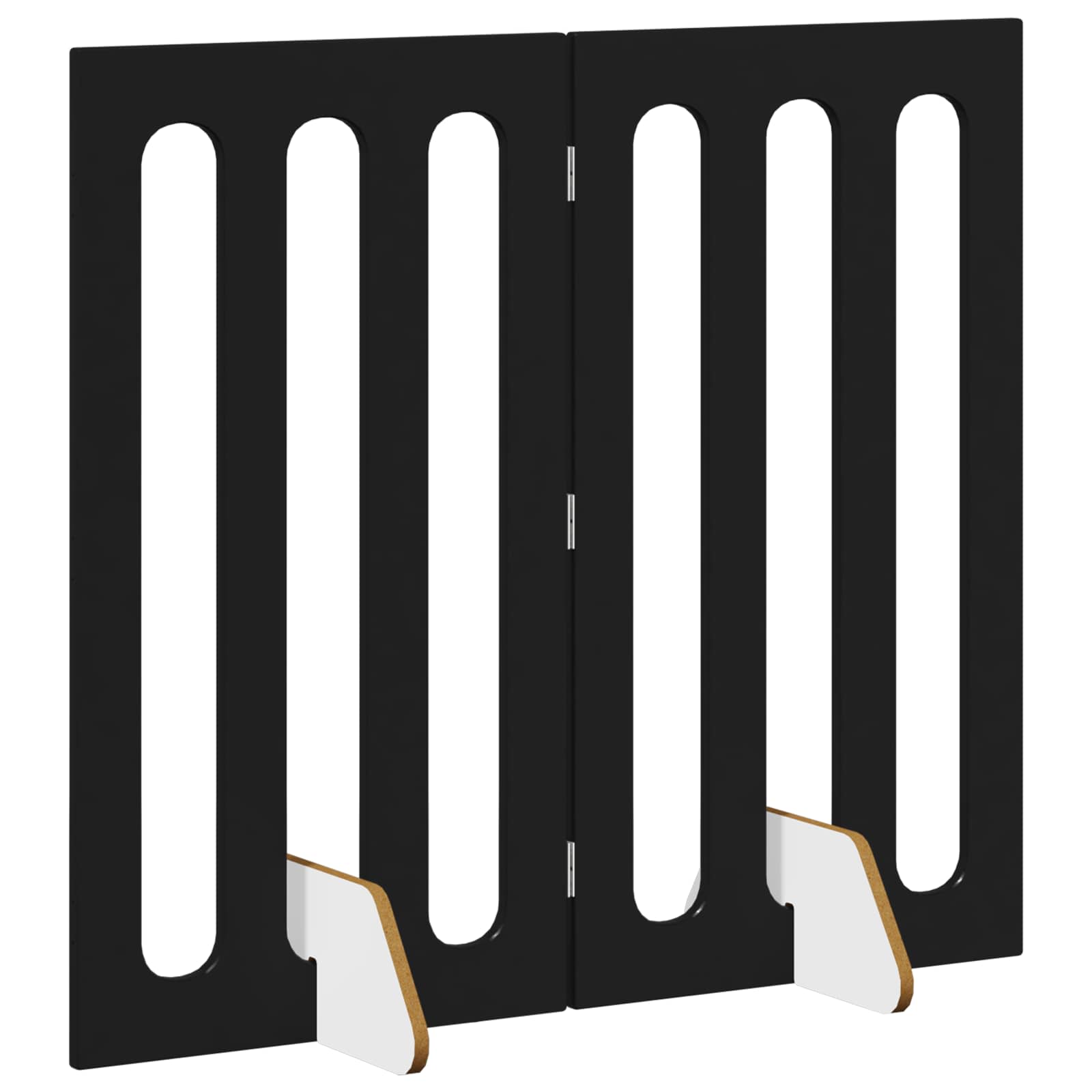 vidaXL Składany kojec dla zwierząt 2 pcs Czarny Dąb 100,5 x 38 x 90 cm