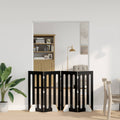 vidaXL Składany kojec dla zwierząt 4 pcs Czarny Dąb 201 x 38 x 90 cm