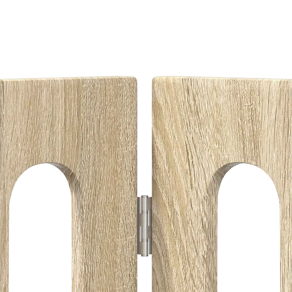vidaXL Składany kojec dla zwierząt 2 pcs Dąb Sonoma 100,5 x 38 x 90 cm