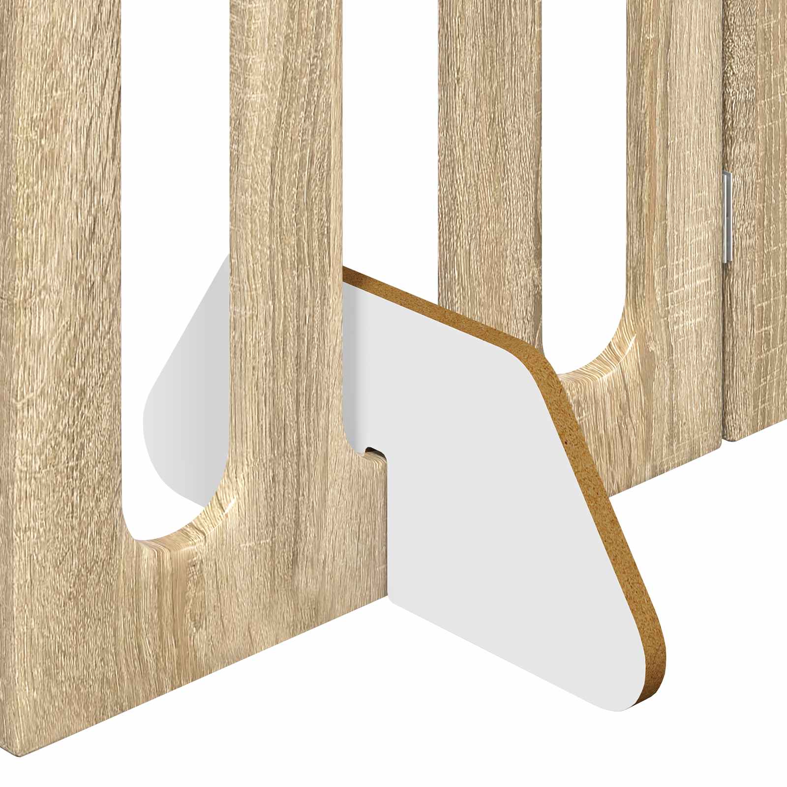 vidaXL Składany kojec dla zwierząt 2 pcs Dąb Sonoma 100,5 x 38 x 90 cm