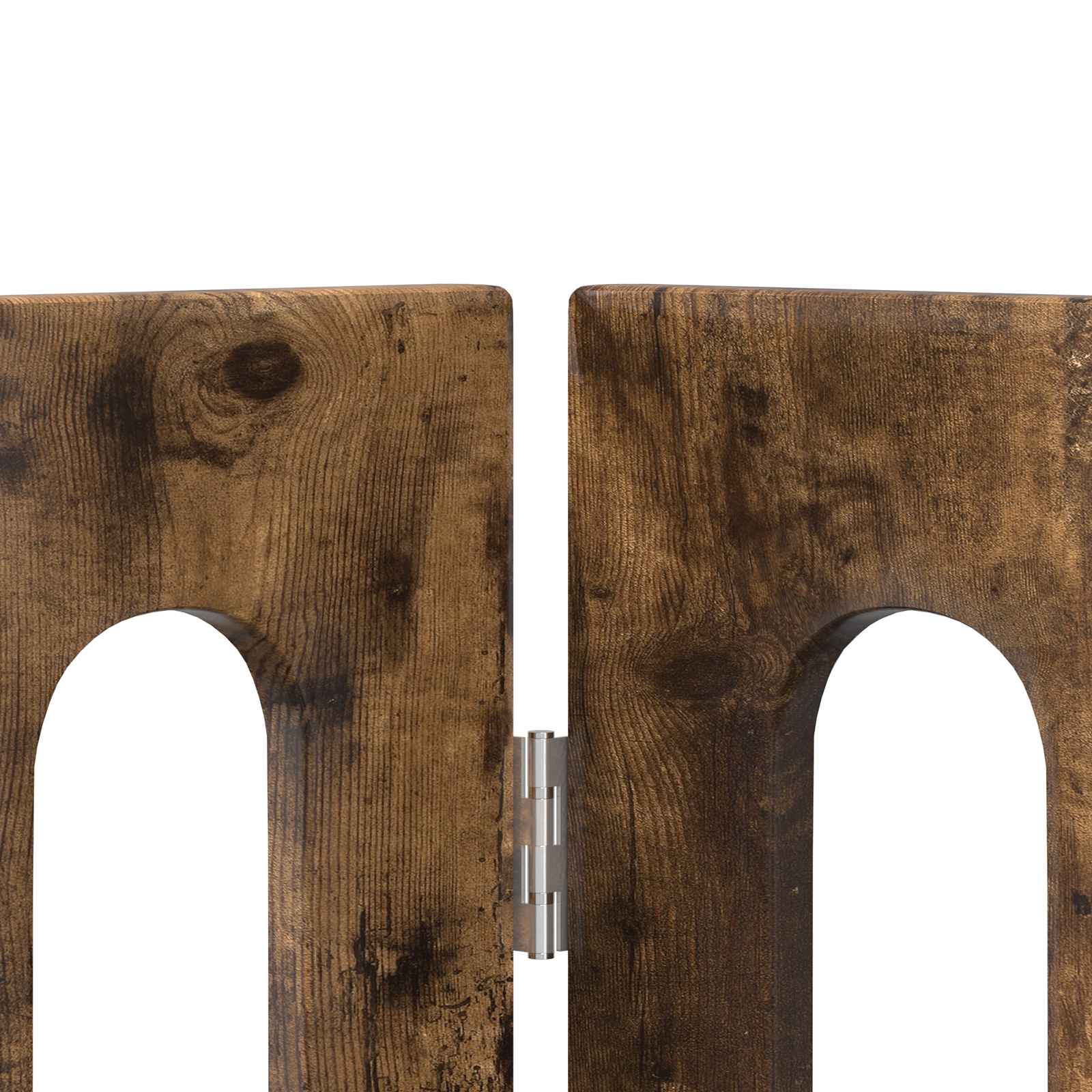 vidaXL Składany kojec dla zwierząt 4 pcs Dąb Wędzony 201 x 38 x 90 cm