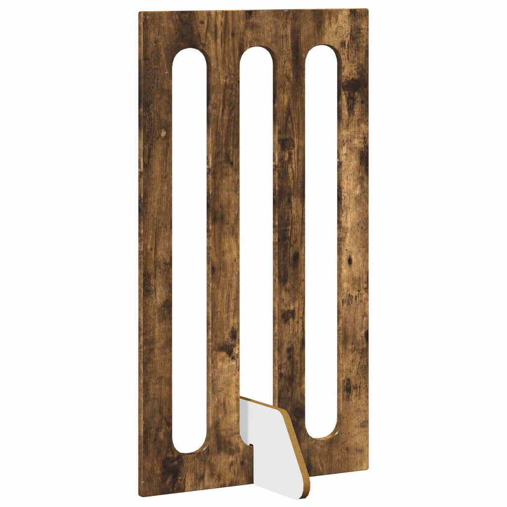 vidaXL Składany kojec dla zwierząt 4 pcs Dąb Wędzony 201 x 38 x 90 cm
