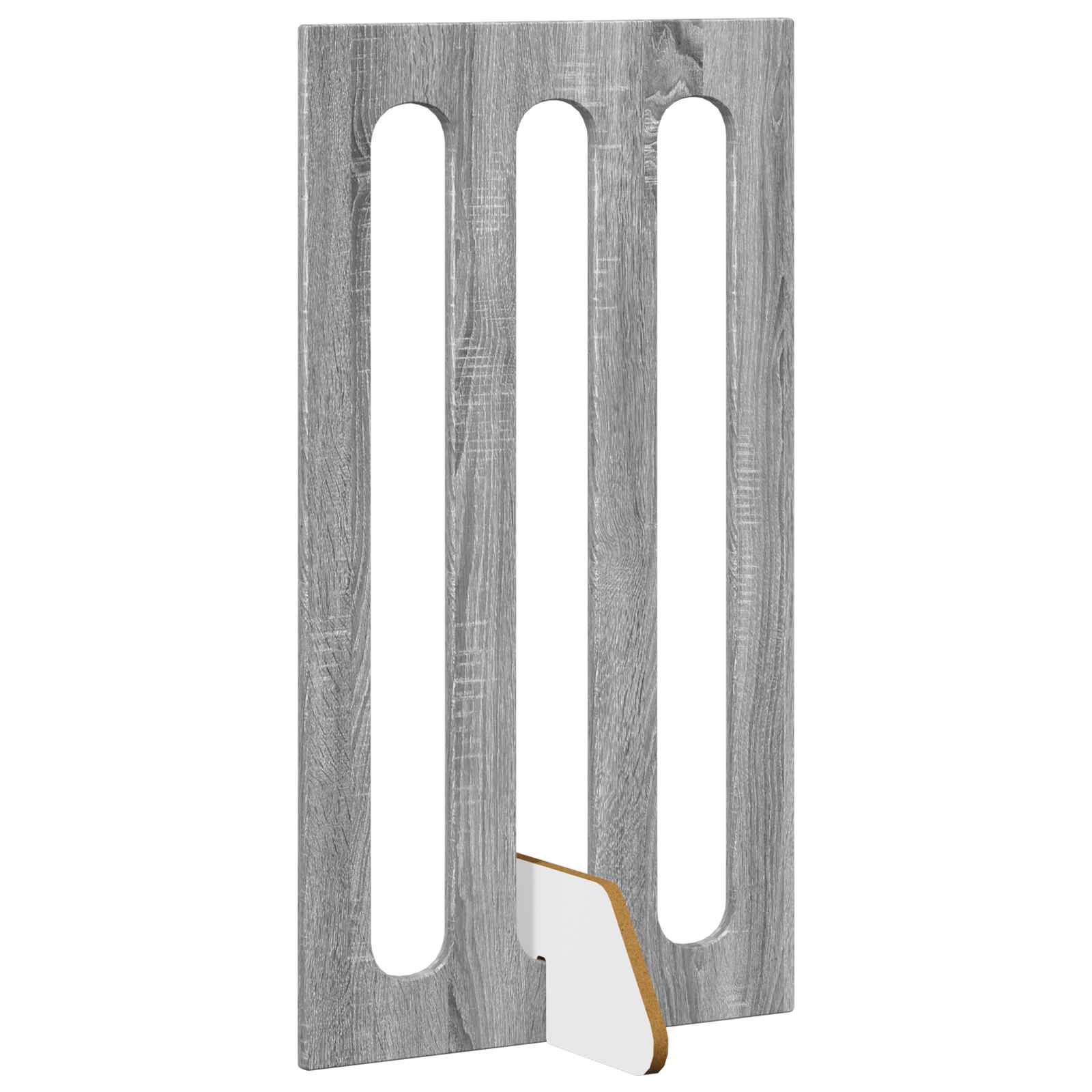 vidaXL Składany kojec dla zwierząt 4 pcs Szary Sonoma 201 x 38 x 90 cm
