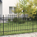 vidaXL Ogrodzenie z kolcami Asten Czarny 200 x 150 cm