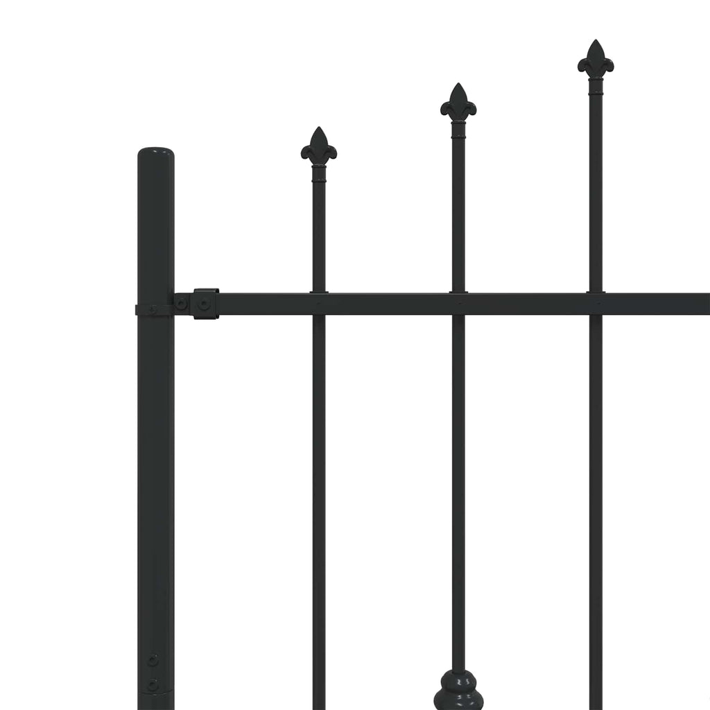 vidaXL Ogrodzenie z kolcami Asten Czarny 200 x 150 cm