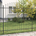 vidaXL Ogrodzenie z kolcami Asten Czarny 200 x 200 cm