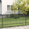 vidaXL Ogrodzenie Ring TILBURG Czarny