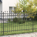 vidaXL Ogrodzenie Ring TILBURG Czarny