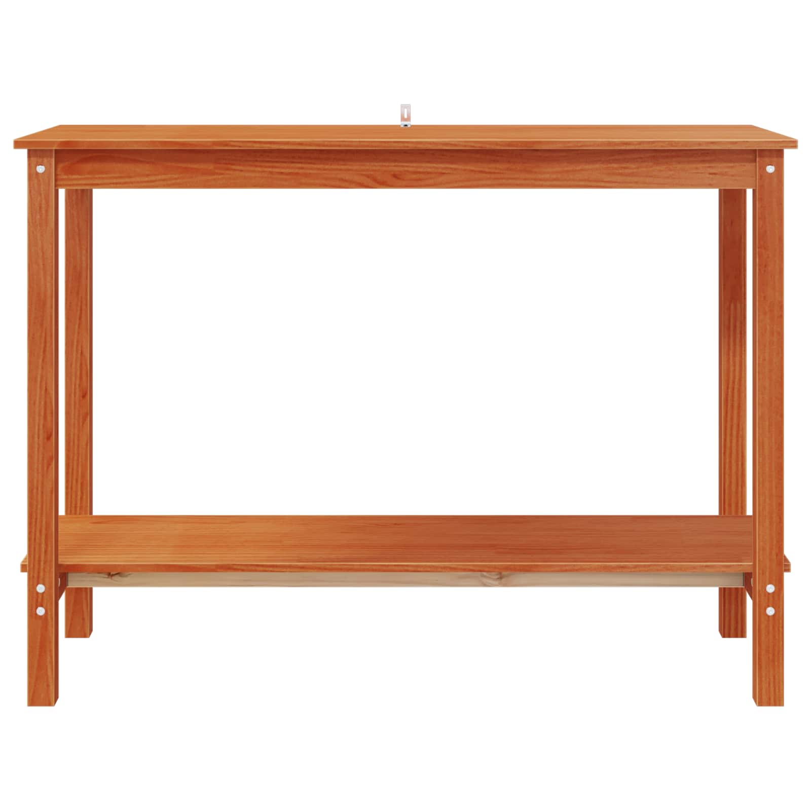 vidaXL Konsola Woskowy Brąz 110 x 40 x 80 cm Lite drewno sosnowe