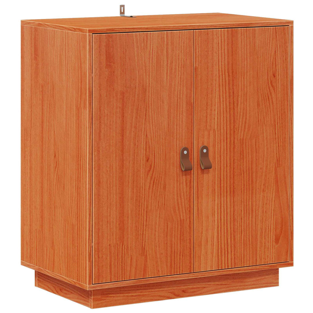 vidaXL Bufet Woskowy Brąz 65,5 x 40 x 75 cm Lite drewno sosnowe