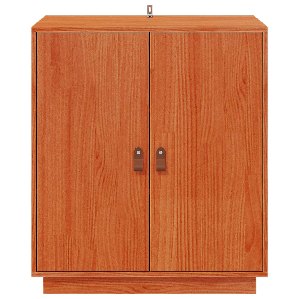vidaXL Bufet Woskowy Brąz 65,5 x 40 x 75 cm Lite drewno sosnowe