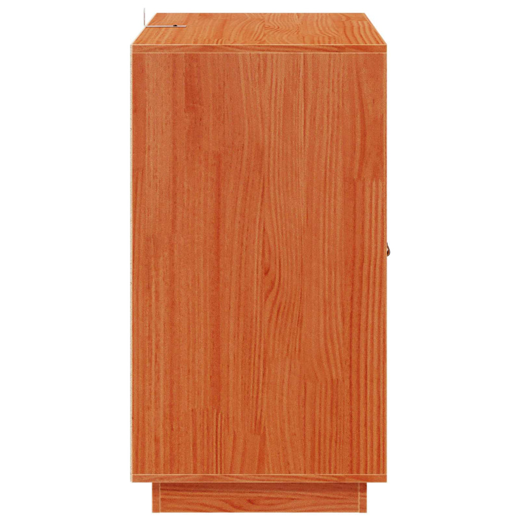 vidaXL Bufet Woskowy Brąz 65,5 x 40 x 75 cm Lite drewno sosnowe